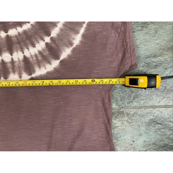 Pure Jill Tie Dyed Relaxed Tee Size 2X Mauve Short Sleeve Shirt 100% Cotton Soft - Picture 4 of 5
